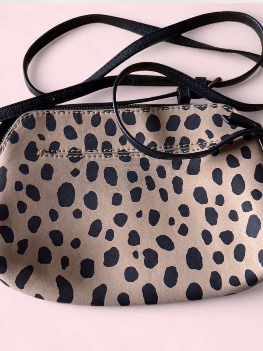 🦋Leopard Print Crossbody Bag in Beige and Black